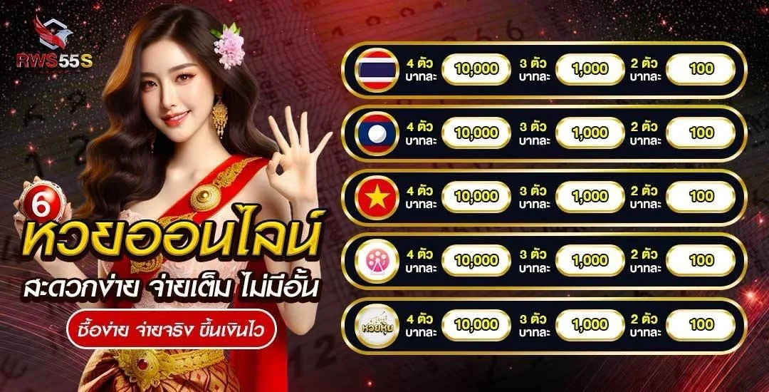 RWS55S สล็อตออนไลน์เว็บตรง รวมค่ายเกมสล็อตยอดนิยม